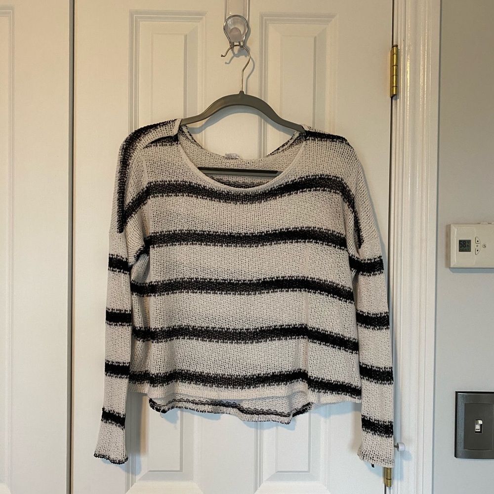 Striped knit sweater
